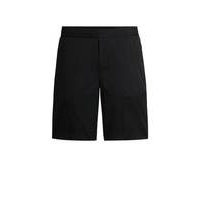 Slim-fit shorts in water-repellent twill, Hugo boss