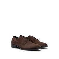 Suede Derby shoes with removable padded insole, Hugo boss