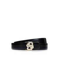 Reversible belt in Italian leather with double-monogram buckle, Hugo boss