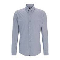 Regular-fit shirt in printed performance-stretch fabric, Hugo boss