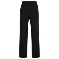 Pinstriped straight-leg trousers in a wool blend, Hugo boss