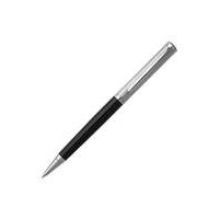 Ballpoint pen with engraved chrome and matte-black lacquer finishes, Hugo boss