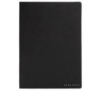 A5 notepad in black faux leather, Hugo boss