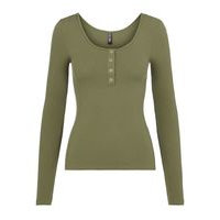 Button-front ribbed top, Pieces