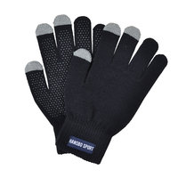 Hansbo Sport Magic Gloves Touch Musta Aikuisten