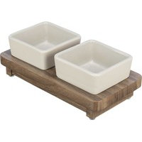 Trixie CityStyle Food Bar Keraaminen/MDF - 2 x 0,4 L