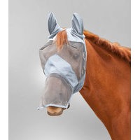 Waldhausen PREMIUM fly mask with ear and nose protection silver grey