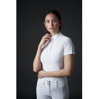 Equipage Maisy Short Sleeve Competition Top White (S)