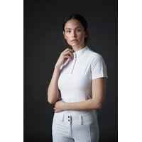 Equipage Maisy Short Sleeve Competition Top White (M)