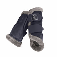 Eskadron Classic Sports Mesh FauxFur Tendon Boots - Navy (Medium)