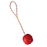 Heittolelu Trixie Natural Ball On Rope (7 cm)