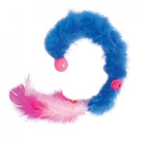 Kissanminttulelu JW Featherlite Bouncy Boa Blue