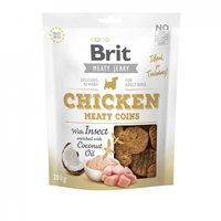 Brit Care Jerky Meaty Coins kana ja hyönteiset (200 g)